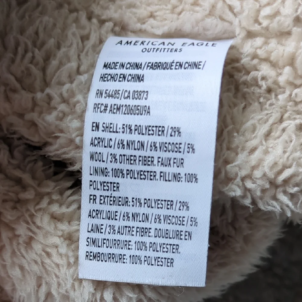 ‼️American Eagle Plaid Sherpa Jacket - Picture 5 of 5